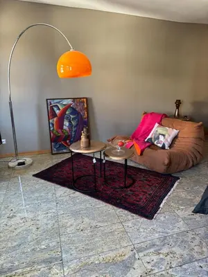 Ein Sitzbereich in der Unterkunft Bretten Suites