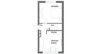 Grundriss der Unterkunft Apartment 