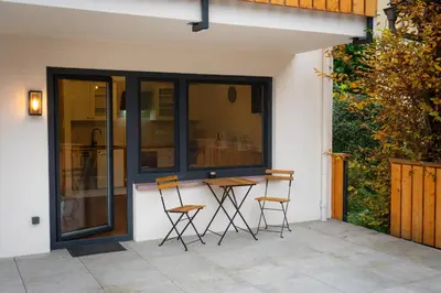 Ein Balkon oder eine Terrasse in der Unterkunft Apartment 