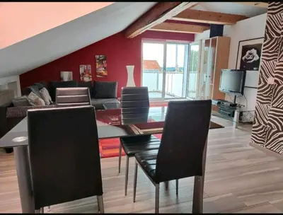 Küche/Küchenzeile in der Unterkunft Albtalblick