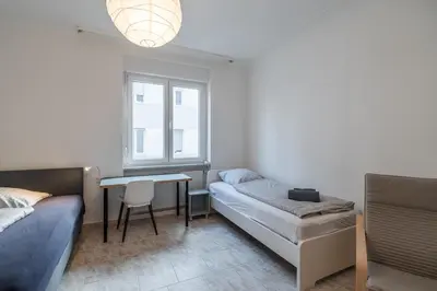 Ein Sitzbereich in der Unterkunft Am Pfälzerplatz - 3 Zimmer und 6 Betten