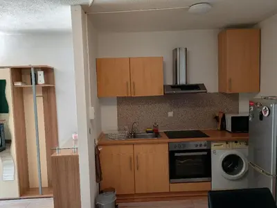 Küche/Küchenzeile in der Unterkunft Gästezimmer-Dieburg