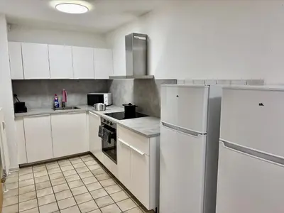 Küche/Küchenzeile in der Unterkunft GEM01 Apartment near Heilbronn
