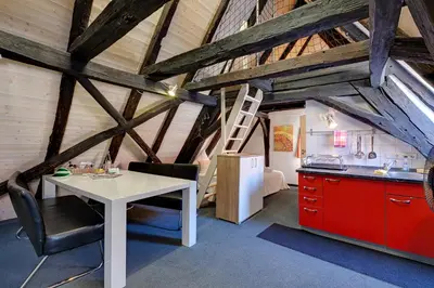 Küche/Küchenzeile in der Unterkunft Hotel Kleine Radlerherberge