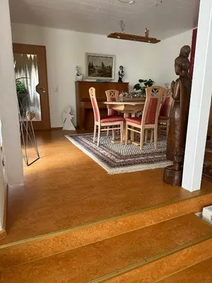 Ein Sitzbereich in der Unterkunft Ferienwohnung Riva
