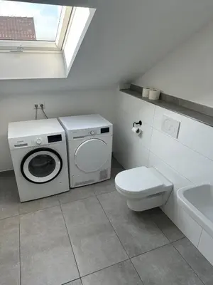 Ein Badezimmer in der Unterkunft 3 Zimmer Wohnung mit Balkon und Parkplatz