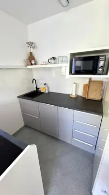 Küche/Küchenzeile in der Unterkunft Ferienapartment Elegance