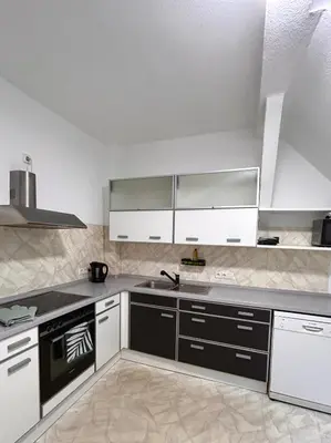 Küche/Küchenzeile in der Unterkunft Monteurs- und Ferienwohnung Miltenberg