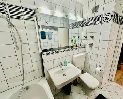Ein Badezimmer in der Unterkunft Eastside Apartment Karlsruhe