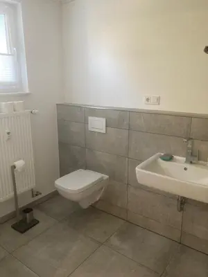 Ein Badezimmer in der Unterkunft Ferienwohnung in Erlenbach