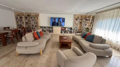 Ein Sitzbereich in der Unterkunft E&E Appartement