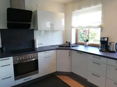 Küche/Küchenzeile in der Unterkunft Himmelthal Apartment