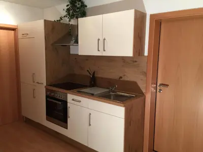 Küche/Küchenzeile in der Unterkunft Appartements Funk