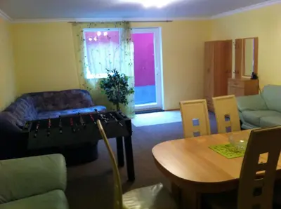 Ein Sitzbereich in der Unterkunft Appartements Funk