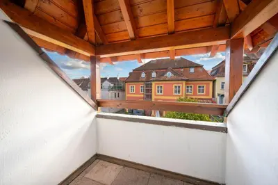 Das Gebäude in dem sich die Ferienwohnung befindet
