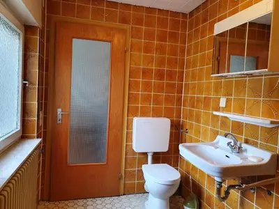 Ein Badezimmer in der Unterkunft Siedlungsstr 19 Bruchsal Ap 40