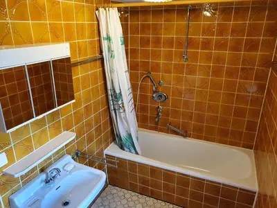 Ein Badezimmer in der Unterkunft Siedlungsstr 19 Bruchsal Ap 40