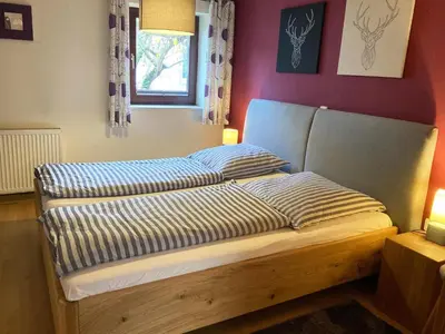 Ein Bett oder Betten in einem Zimmer der Unterkunft Hofschänke