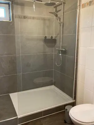 Ein Badezimmer in der Unterkunft Hofschänke