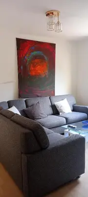 Ein Sitzbereich in der Unterkunft Apartment für max 5 Personen - privater Gastgeber