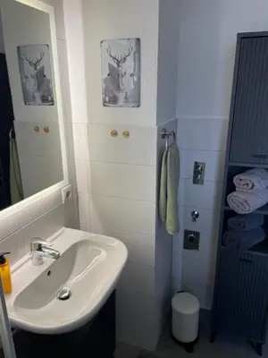 Ein Badezimmer in der Unterkunft Ruhiges Apartment in Weissach - Nähe Porsche