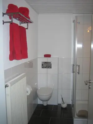 Ein Badezimmer in der Unterkunft Ferienhaus am Erlenbach