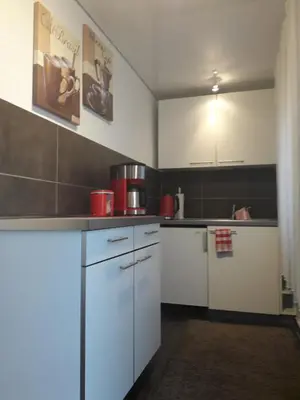 Küche/Küchenzeile in der Unterkunft Ferienhaus am Erlenbach
