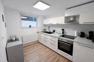 Küche/Küchenzeile in der Unterkunft WINETIME - Apartment Roschbach - für bis zu 2 Personen - idyllisch an den Weinbergen der südlichen Weinstraße zwischen Landau und Neustadt gelegen