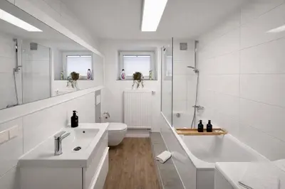 Ein Badezimmer in der Unterkunft WINETIME - Apartment Roschbach - für bis zu 2 Personen - idyllisch an den Weinbergen der südlichen Weinstraße zwischen Landau und Neustadt gelegen