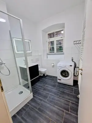 Ein Badezimmer in der Unterkunft Eppingen Anno 1900