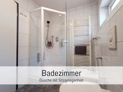 Ein Badezimmer in der Unterkunft Germersheimer Rhein-Quartier