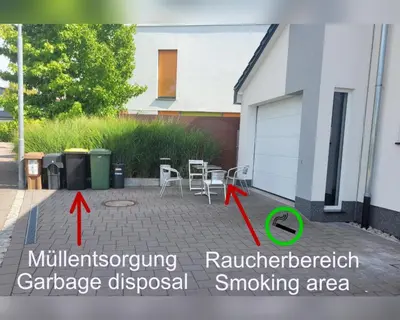 Grundriss der Unterkunft Unterkunft im Untergeschoss Platz für bis zu 4 Personen
