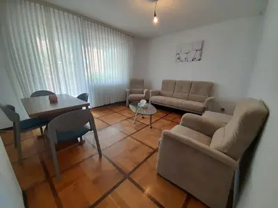 Ein Sitzbereich in der Unterkunft Ferienwohnung in Bad Wimpfen