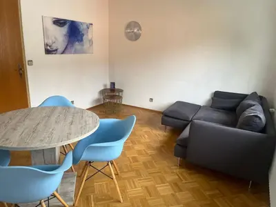 Ein Sitzbereich in der Unterkunft Charmante Ferienwohnung in Bad Wimpfen