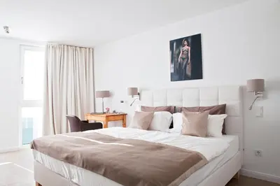 Ein Bett oder Betten in einem Zimmer der Unterkunft Konventchen
