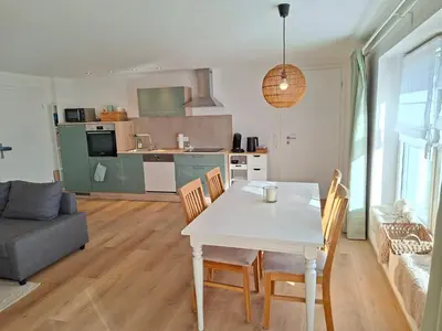 Küche/Küchenzeile in der Unterkunft Ferienwohnung Luise unterhalb der Burg Lindenfels
