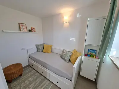 Ein Sitzbereich in der Unterkunft Ferienwohnung Luise unterhalb der Burg Lindenfels