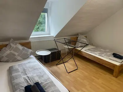 Ein Bett oder Betten in einem Zimmer der Unterkunft Haus Giebelwald