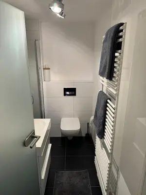 Ein Badezimmer in der Unterkunft Apartment am Nationaltheater