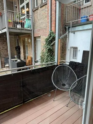 Ein Balkon oder eine Terrasse in der Unterkunft Apartment am Nationaltheater