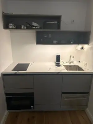 Küche/Küchenzeile in der Unterkunft Apartment am Nationaltheater
