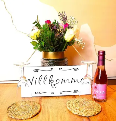 Getränke in der Unterkunft Ferienwohnung Ferienhaus Wörrstadt