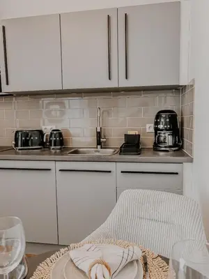 Küche/Küchenzeile in der Unterkunft Batu Apartment