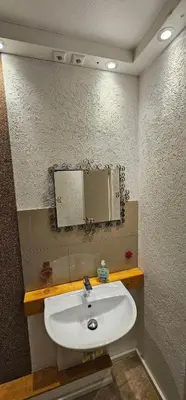 Ein Badezimmer in der Unterkunft Zentralgelegene Wohnung im EG
