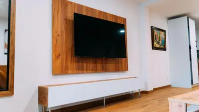 TV/Unterhaltungsangebot in der Unterkunft Calm Belt Cozy Apartment im Herzen von Durlach