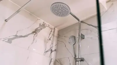 Ein Badezimmer in der Unterkunft Calm Belt Cozy Apartment im Herzen von Durlach