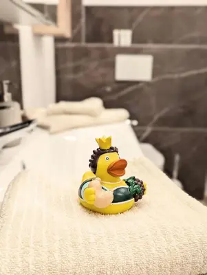 Ein Bett oder Betten in einem Zimmer der Unterkunft Ferienhaus am Gässchen