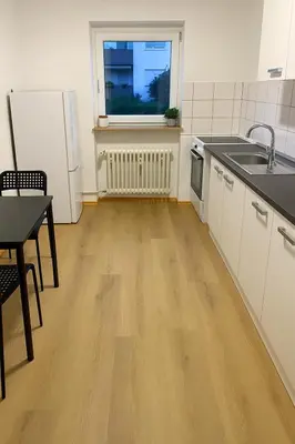 Küche/Küchenzeile in der Unterkunft Monteur- und Ferienwohnung Viernheim
