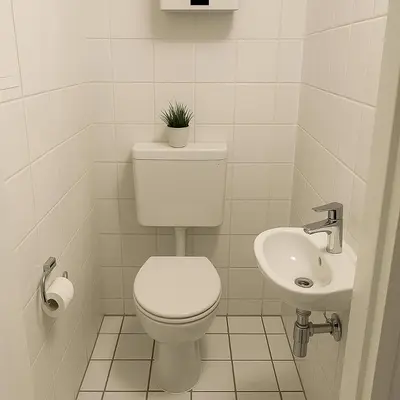 Ein Badezimmer in der Unterkunft Monteur- und Ferienwohnung Bensheim