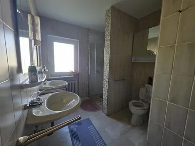 Ein Badezimmer in der Unterkunft ALESIA Ferienwohnung Südpfalz